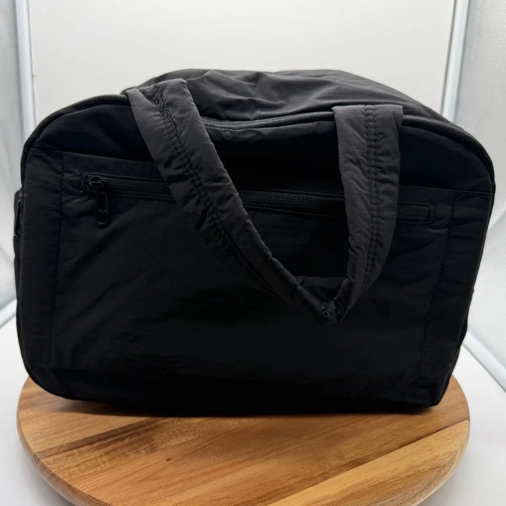 Bagstellar Black Nylon Puffer Bag Quilted Toiletry Cosmetic Organizer 1493
